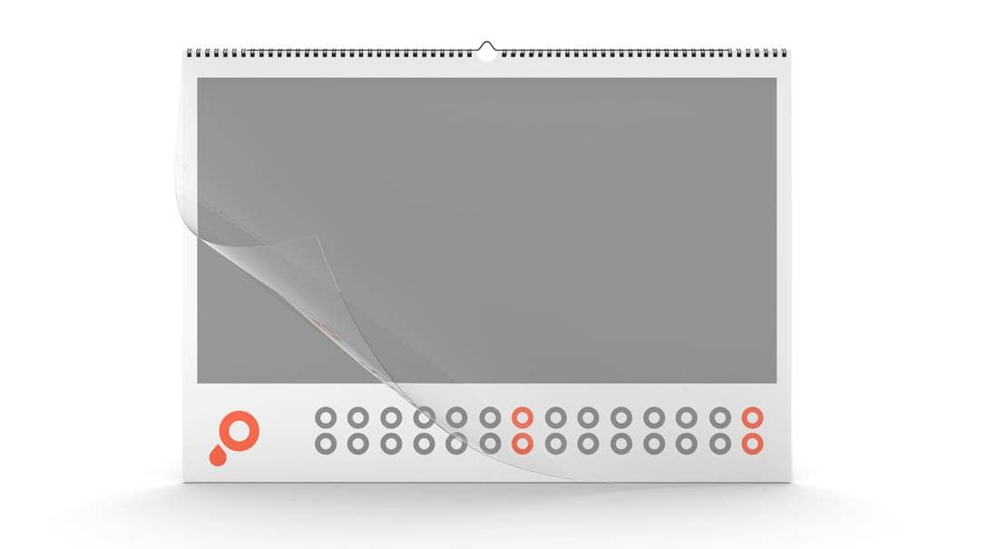 Calendriers muraux avec couverture PVC