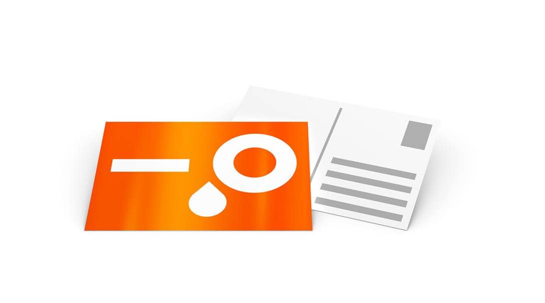 Cartes postales avec finitions