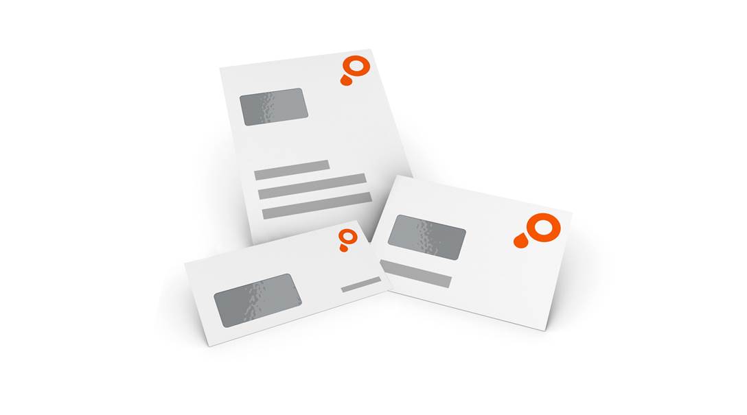 Toutes les enveloppes fenêtre à gauche