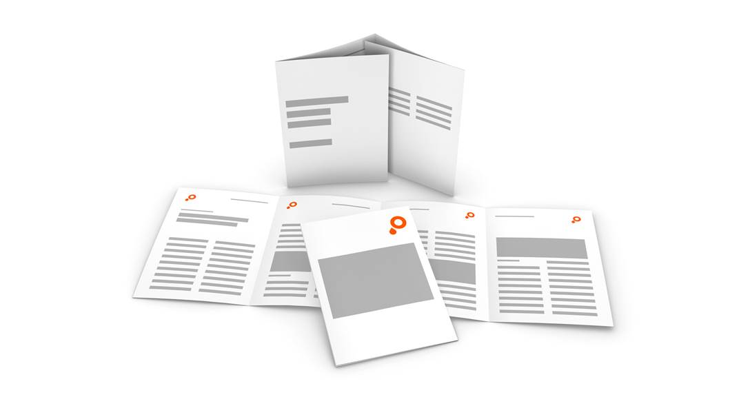 Dépliants pli fenêtre 6 8 pages