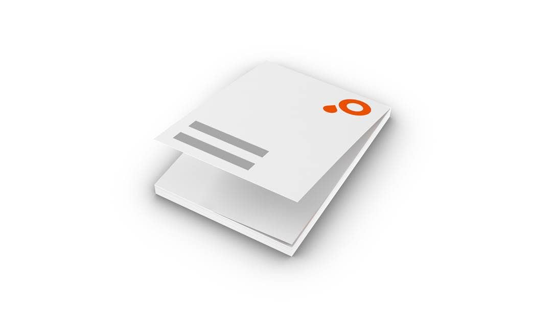 Notes adhésives à couverture souple, ouverture haut 72x100