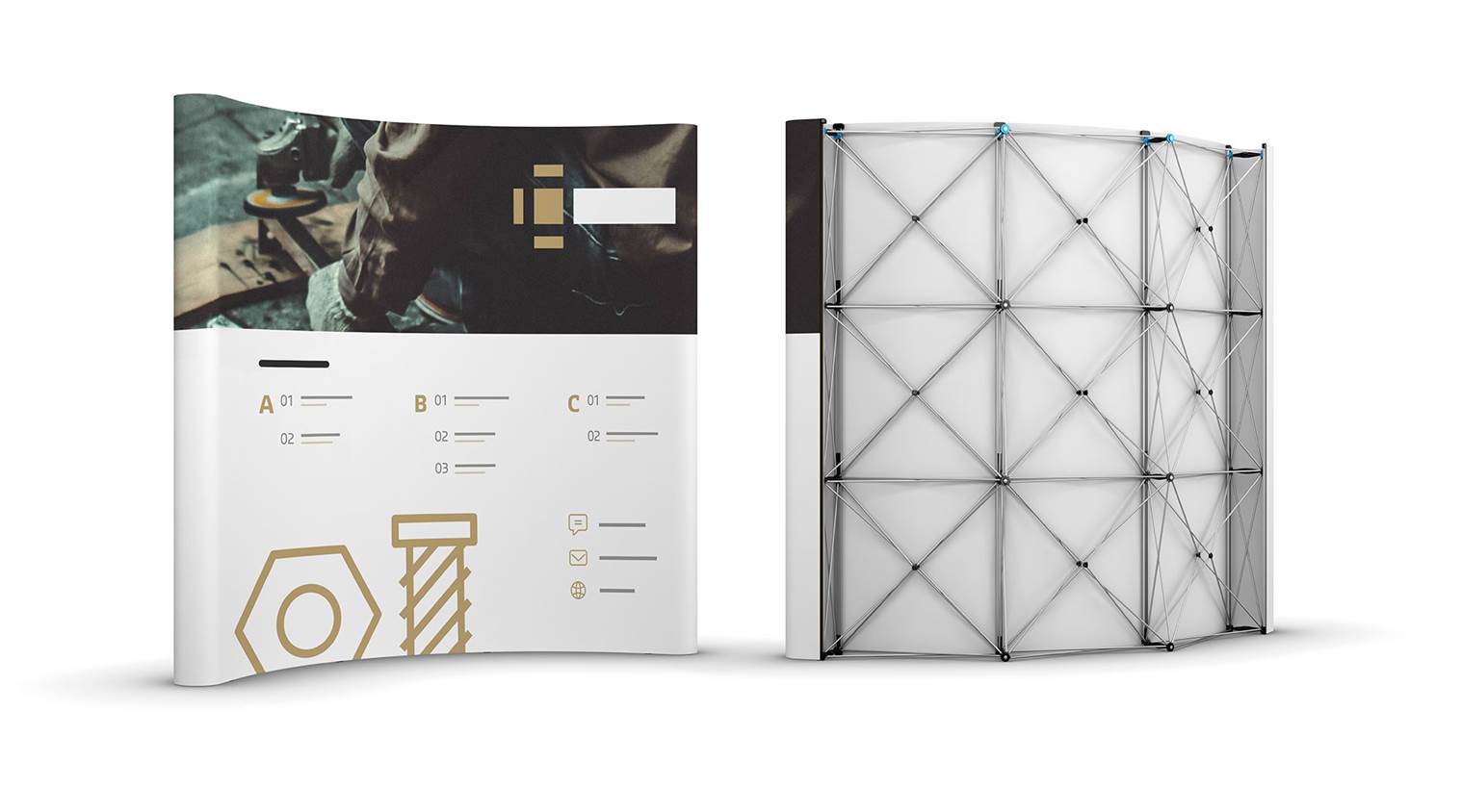 Panneaux d’exposition PVC