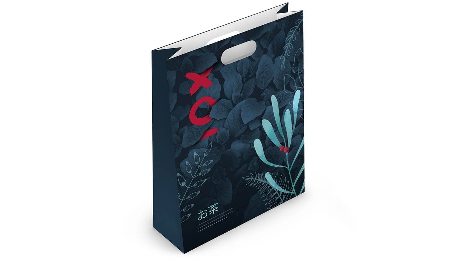 Sacs en papier poignées decoupées