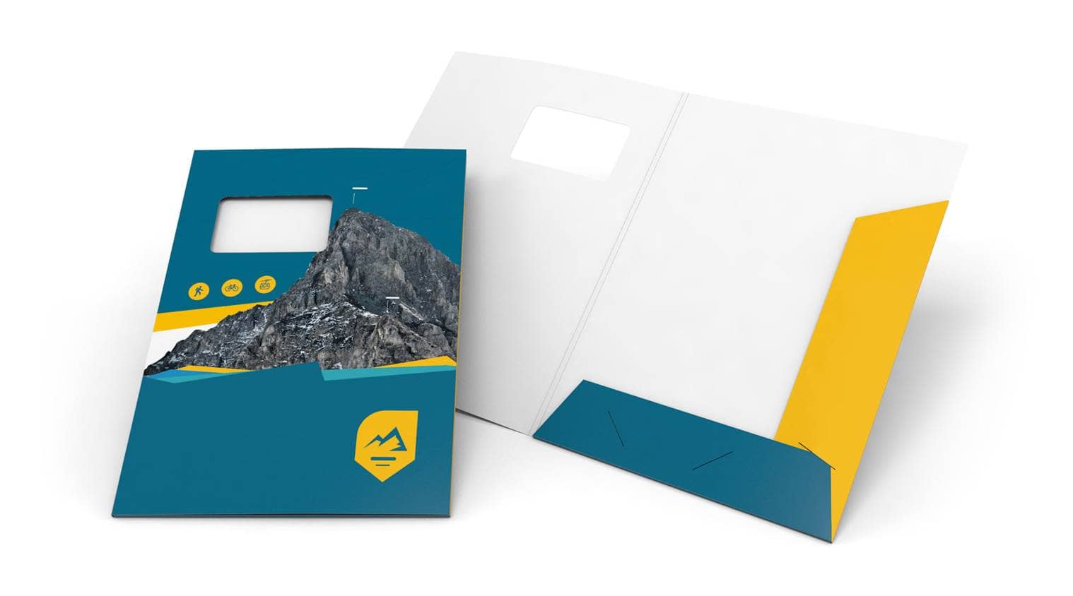 Avec 2 rabats, avec fenêtre