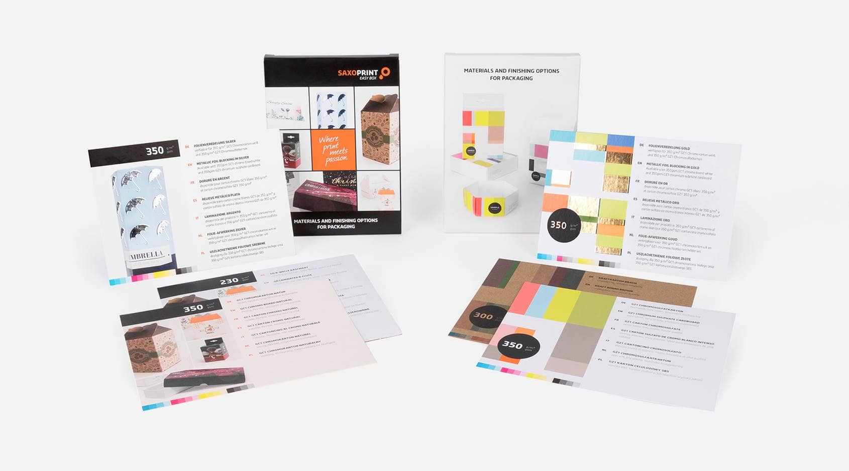 Échantillons emballages